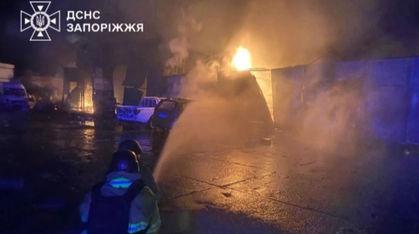 1 Dead, 1 Wounded in Russian Attack on Zaporizhzhia Infrastructure