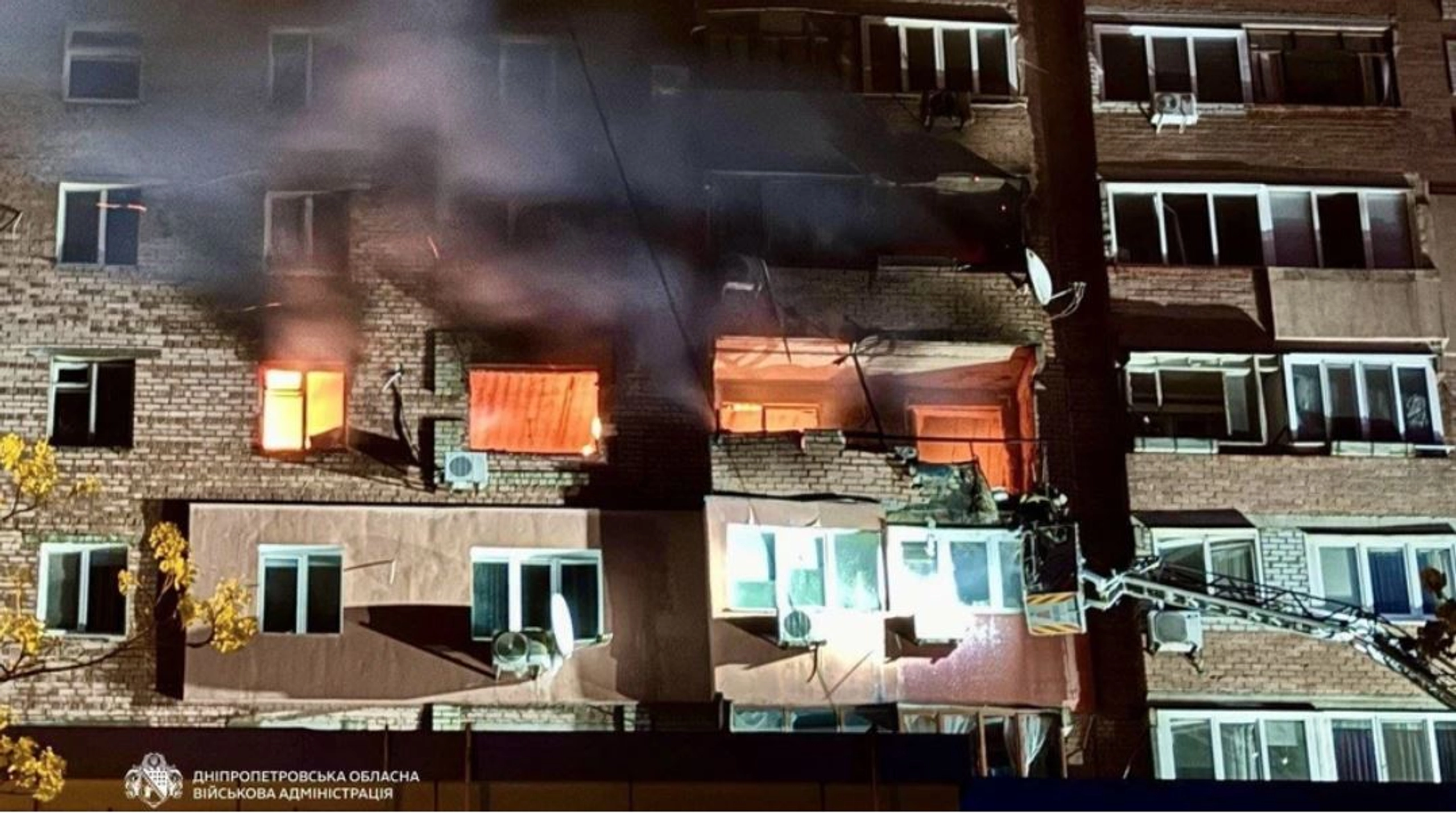 Russian Strike on Dnipro Apartment Building Kills 3, Injures 10, Including Children