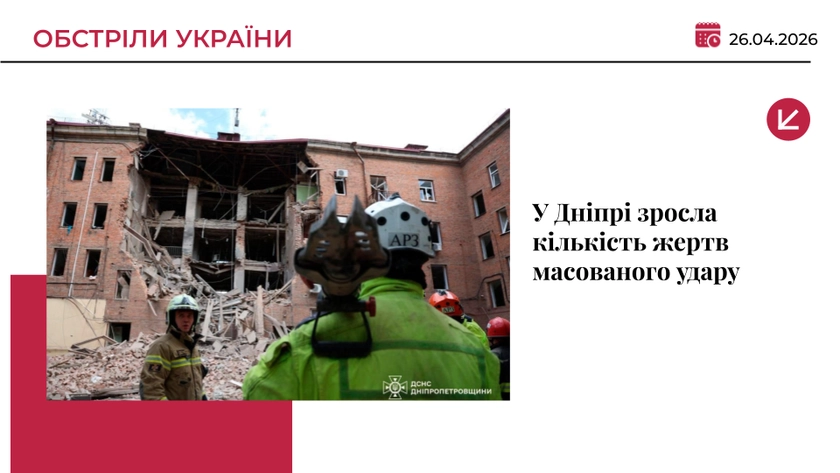 У Дніпрі вже 9 загиблих після масованої атаки, понад 30 поранених у лікарні