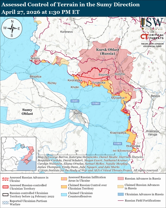 ISW Russian Offensive Campaign Assessment, April 27, 2026