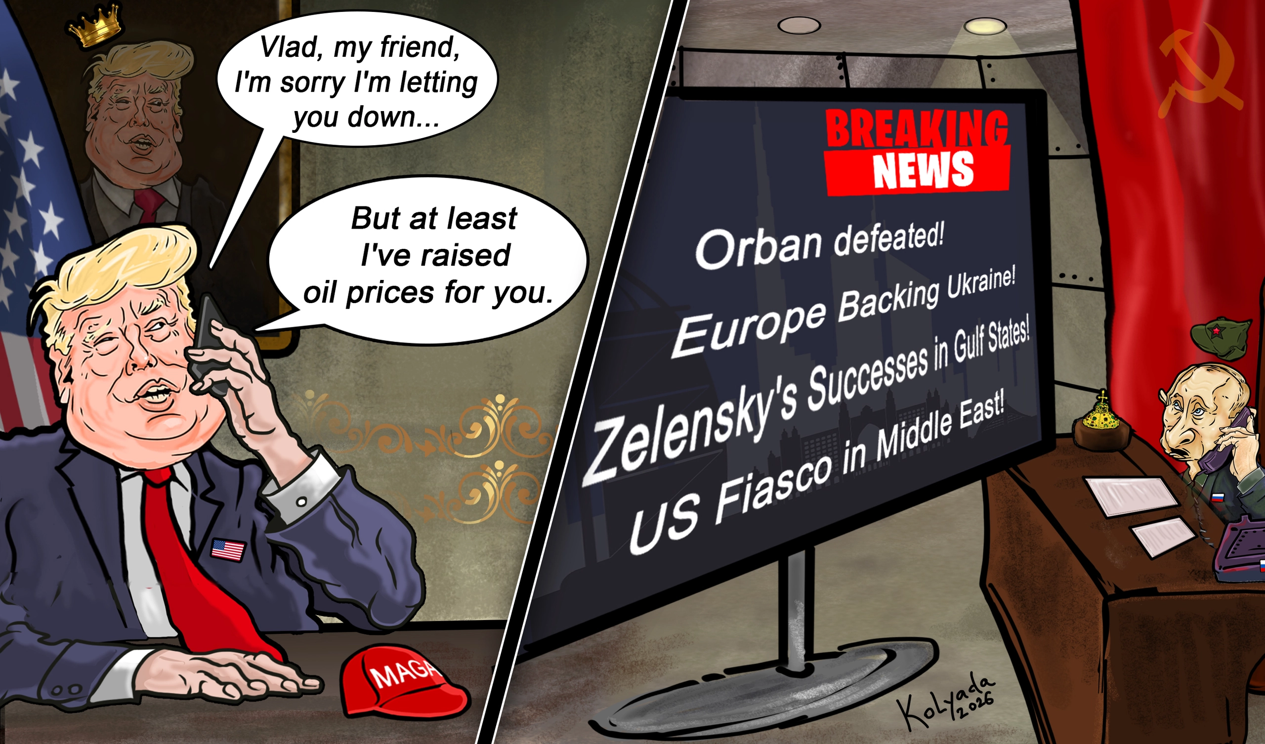 CARTOON: A Telephone Discussion Between Friends