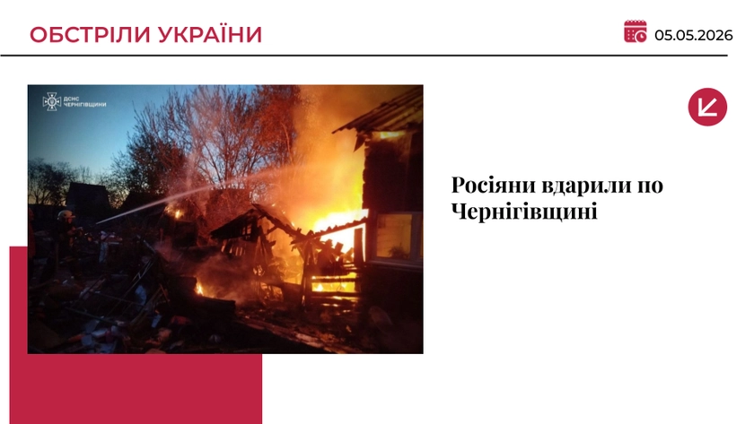 РФ атакувала Чернігівщину: двоє поранених, пошкоджено житло