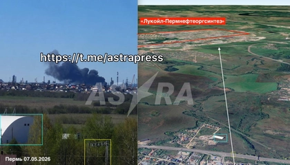 Ukraine Hits Russia’s Perm Refinery With Long-Range Drones