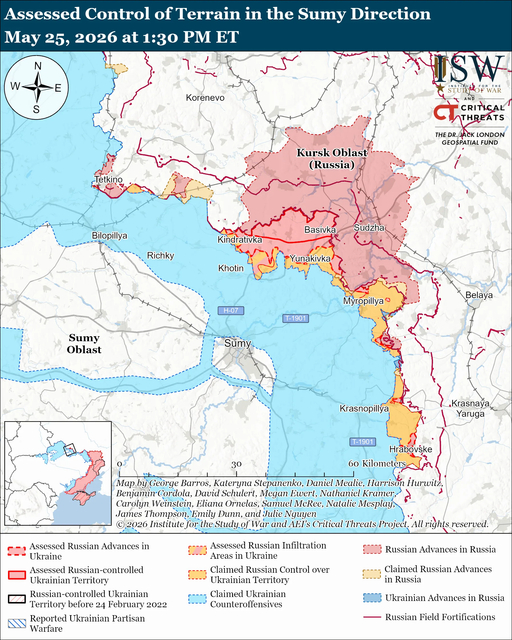ISW Russian Offensive Campaign Assessment, May 25, 2026