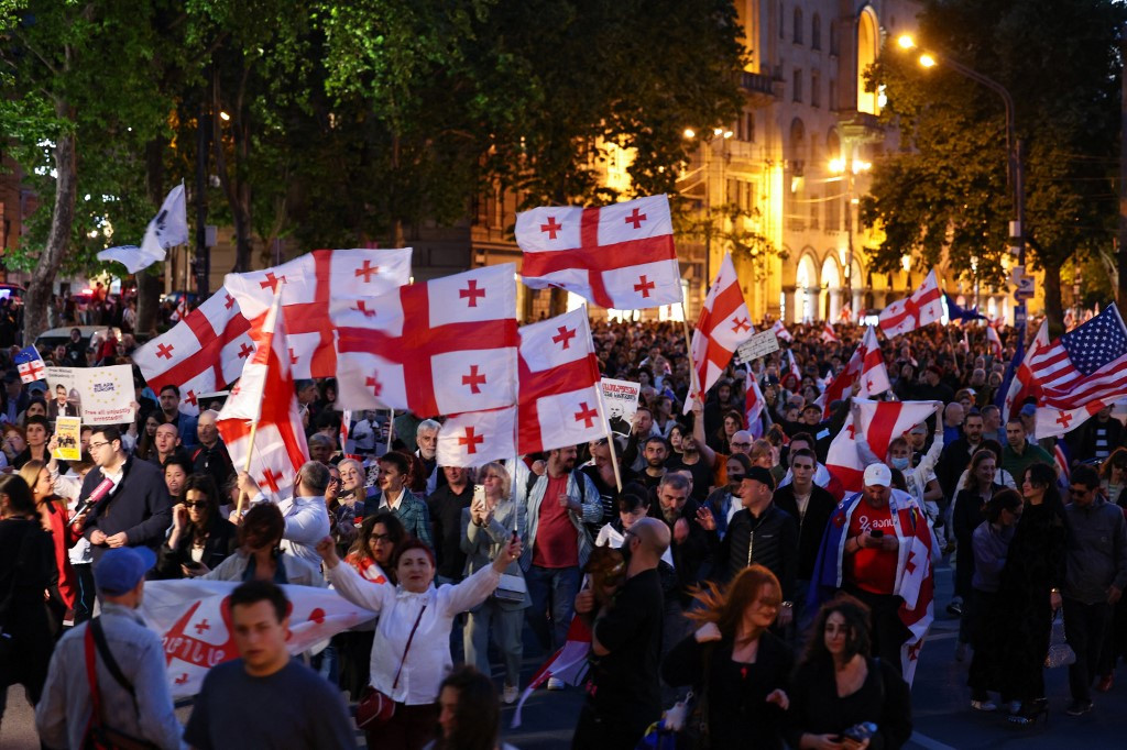 Thousands Rally in Georgia for Europe on Independence Day
