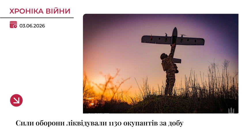 Хроніка війни: Росія втратила ще 1130 військових, на фронті сталося 203 боєзіткнення