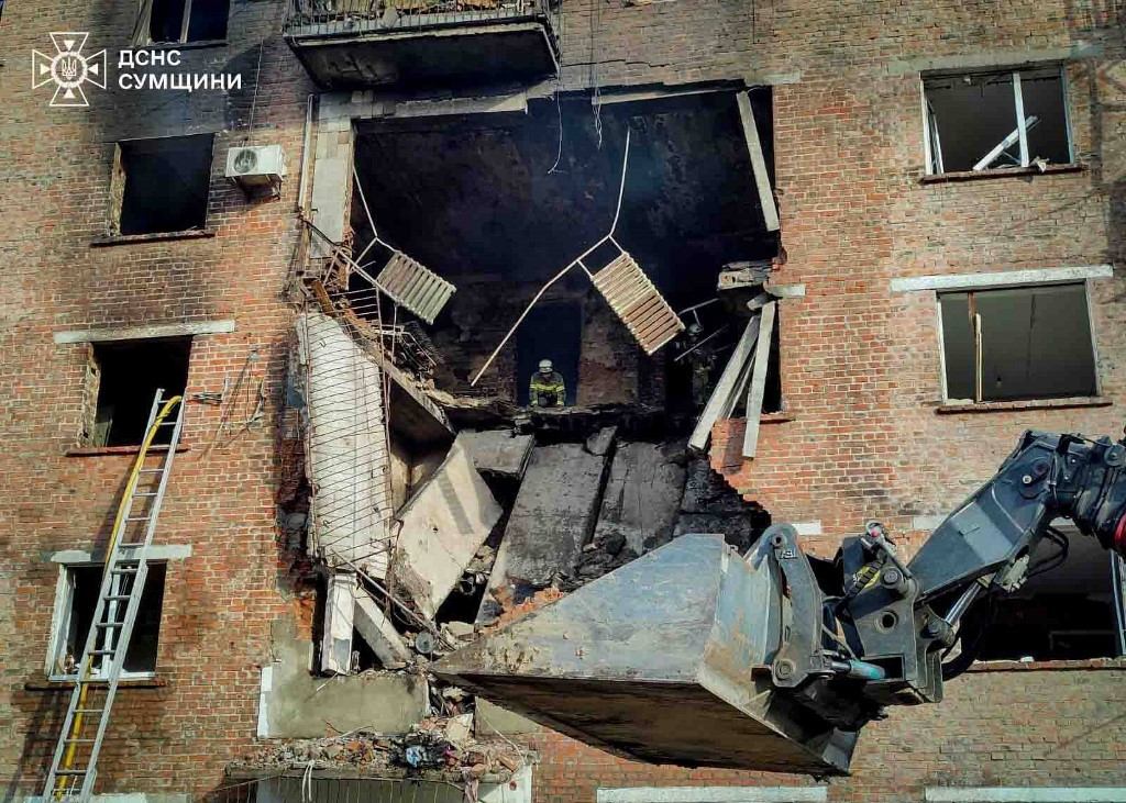 Russian Drone Strike on Konotop Injures 5, Including 3 Children