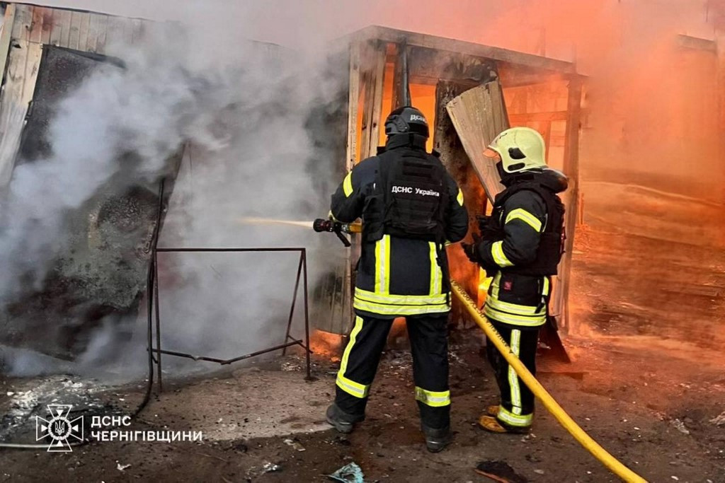 Russian Drone Strike in Chernihiv Injures 8, Damages 37 Cars