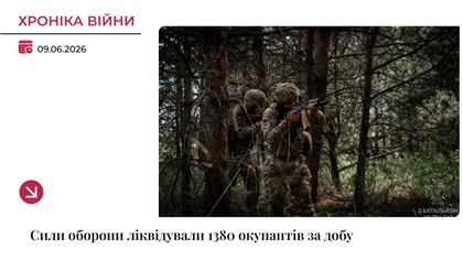 Хроніка війни: Сили оборони ліквідували 1380 окупантів за добу