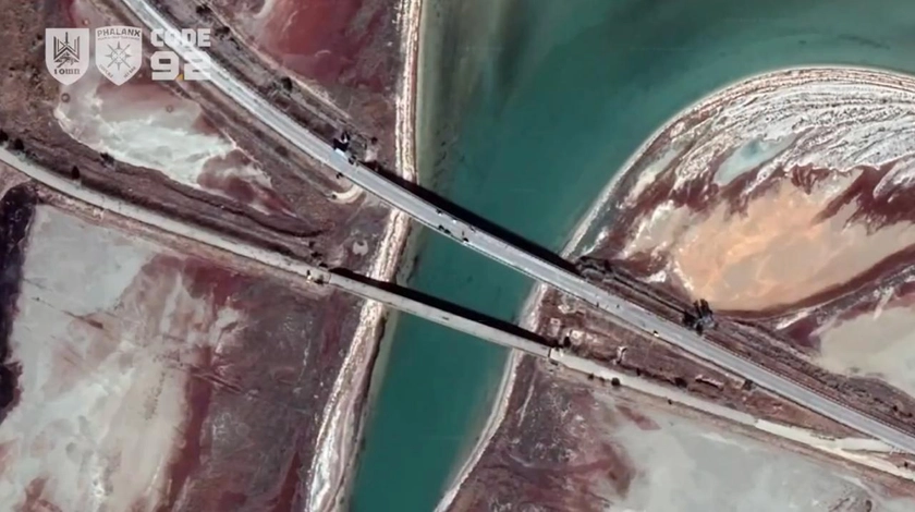 Drone Strike Shuts Down Key Bridge Linking Crimea to Mainland Ukraine