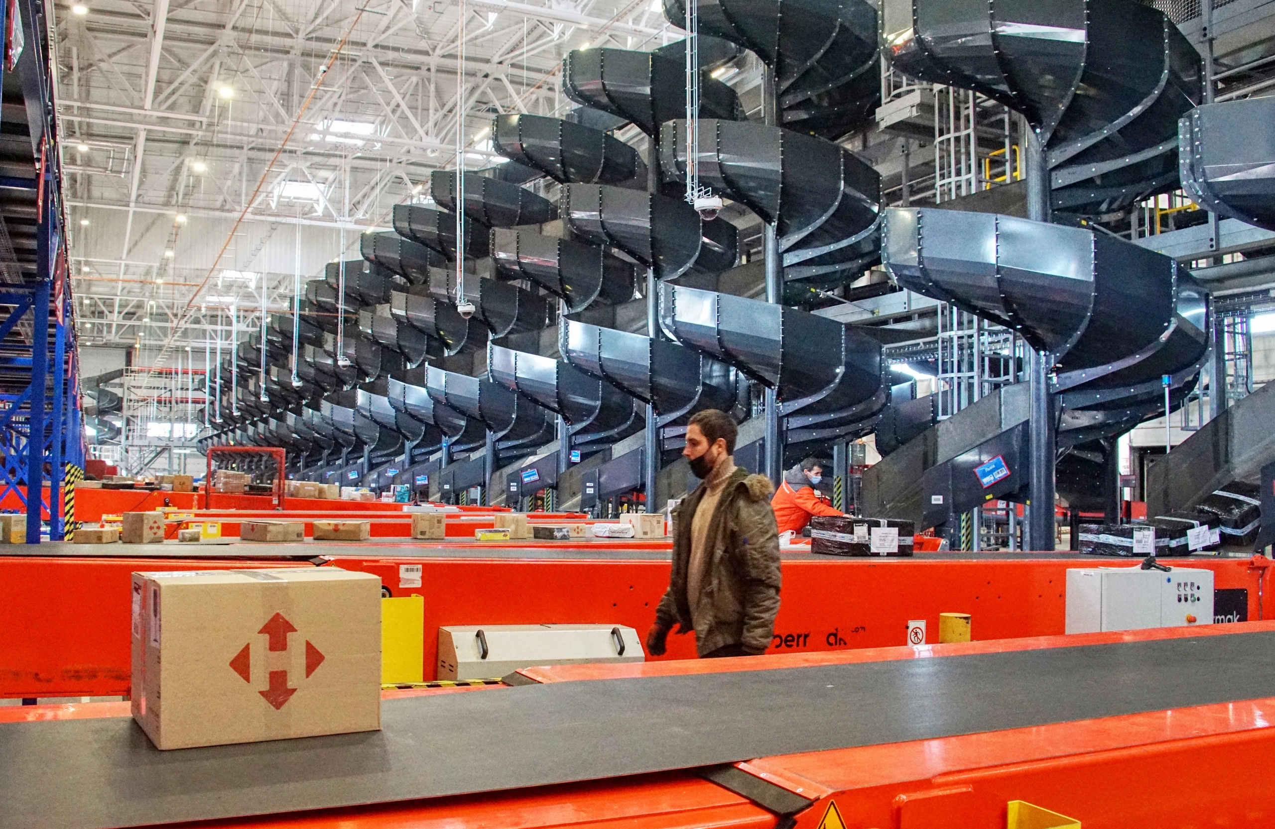Nova Poshta's Kyiv Innovation Terminal (KIT), which processed up to 50,000 parcels per hour across 24,000 square meters before it was destroyed in a Russian missile strike on June 15. (Photo courtesy of Forbes Ukraine/Yaroslav Debelyi, for Forbes Ukraine)