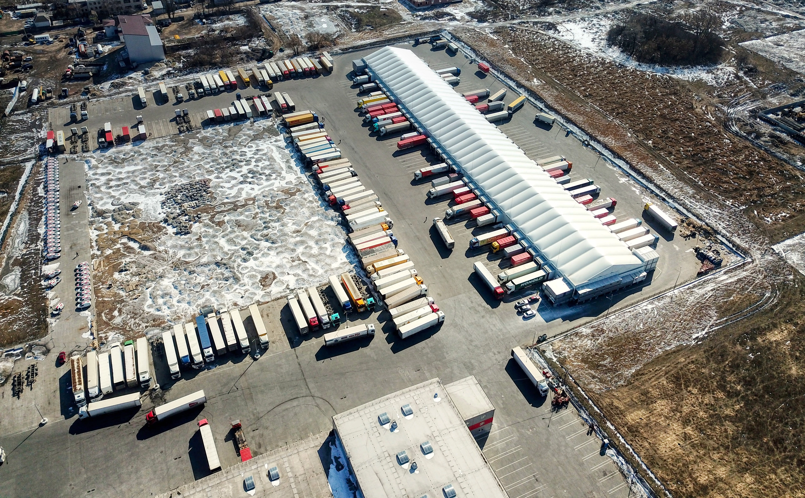 Nova Poshta's Kyiv Innovation Terminal (KIT), which processed up to 50,000 parcels per hour across 24,000 square meters before it was destroyed in a Russian missile strike on June 15. (Photo courtesy of Forbes Ukraine/Yaroslav Debelyi, for Forbes Ukraine)