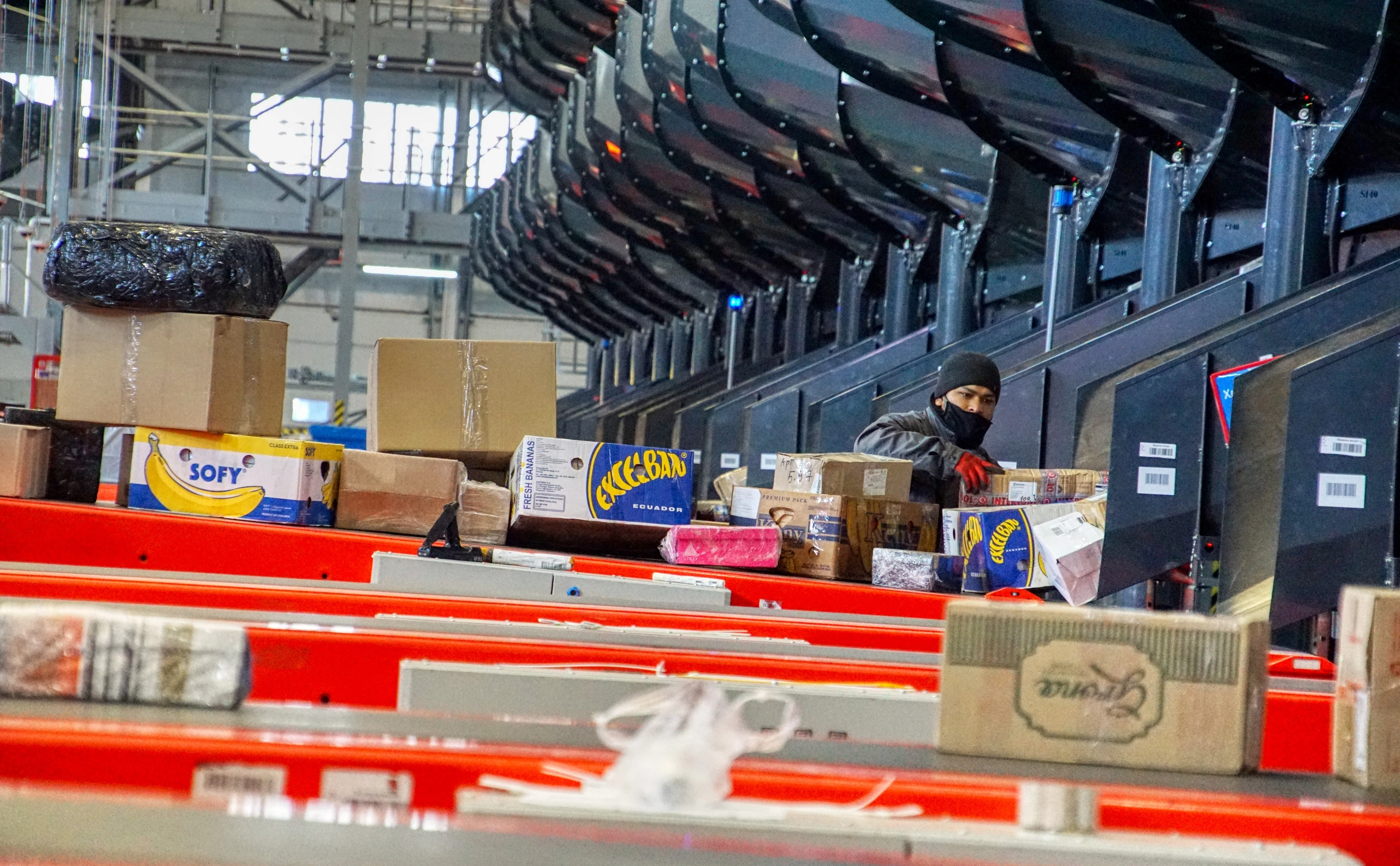 Nova Poshta's Kyiv Innovation Terminal (KIT), which processed up to 50,000 parcels per hour across 24,000 square meters before it was destroyed in a Russian missile strike on June 15. (Photo courtesy of Forbes Ukraine/Yaroslav Debelyi, for Forbes Ukraine)