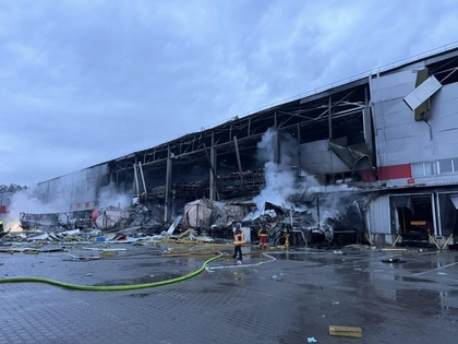 Russia Destroys Nova Poshta's Largest Sorting Terminal in Kyiv Strike