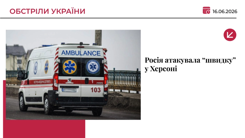 Російський дрон атакував автомобіль “швидкої” у Херсоні: постраждали двоє медиків