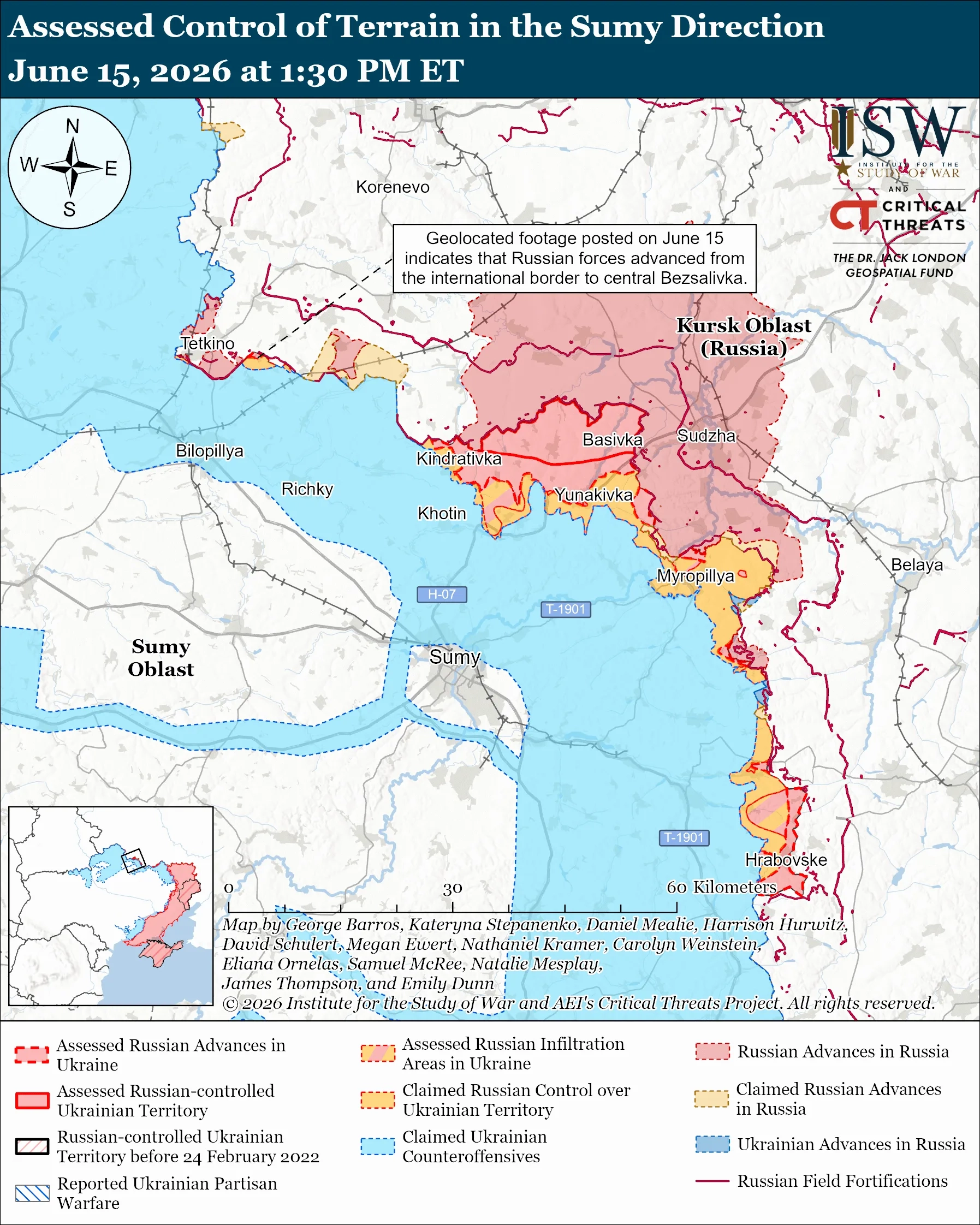 ISW Russian Offensive Campaign Assessment, June 15, 2026