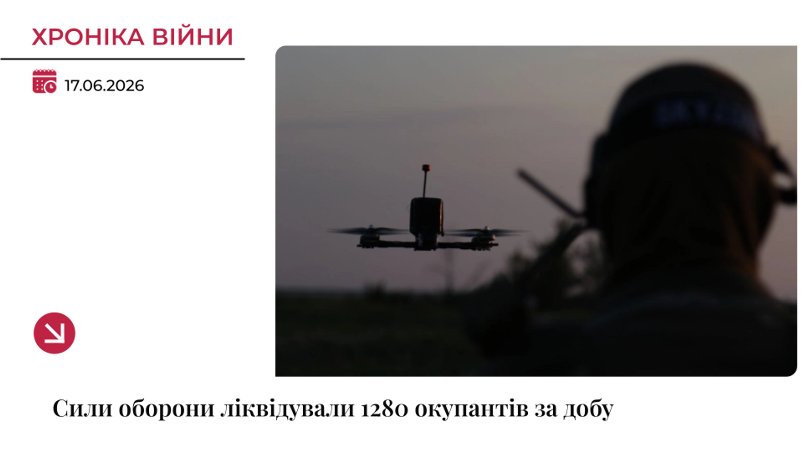 Хроніка війни: За добу — ще мінус 1260 окупантів