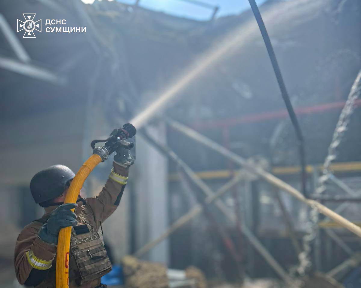 Russia Launches 99 Drones, Enterprise Struck in Sumy Region, 2 Injured