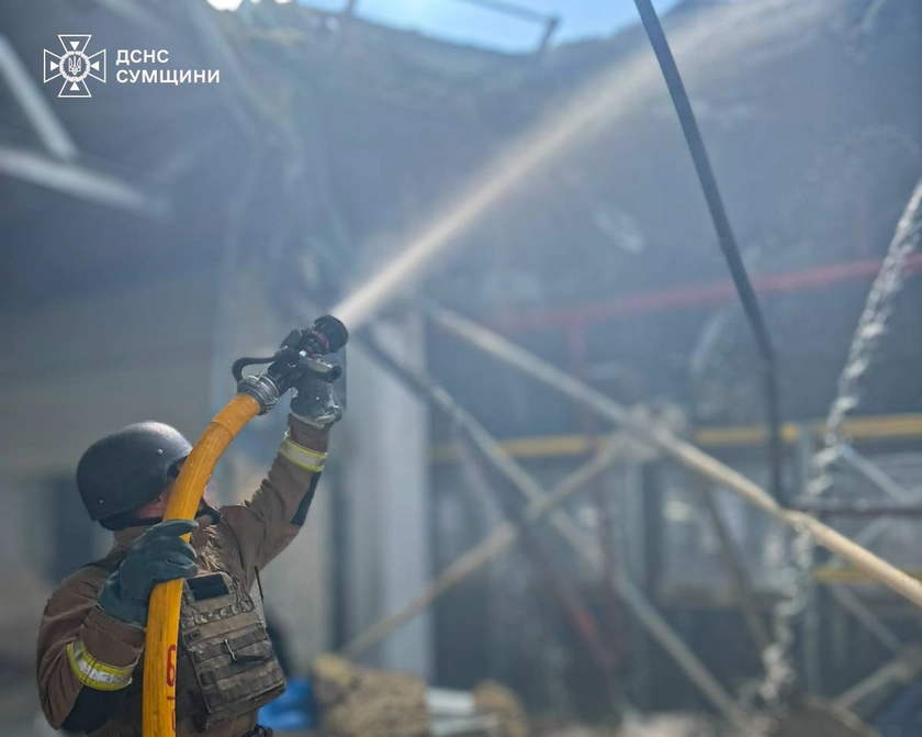 Russia Launches 99 Drones, Enterprise Struck in Sumy Region, Two Injured