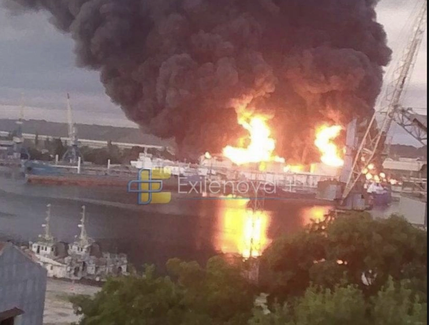 Multiple Fuel Terminals and Military Sites Struck in a Drone Attack on Crimea