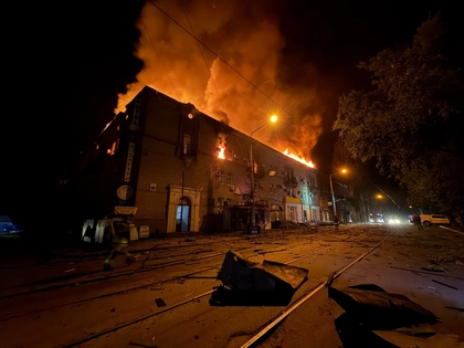 Russian Overnight Strikes Wound Six Across Ukraine