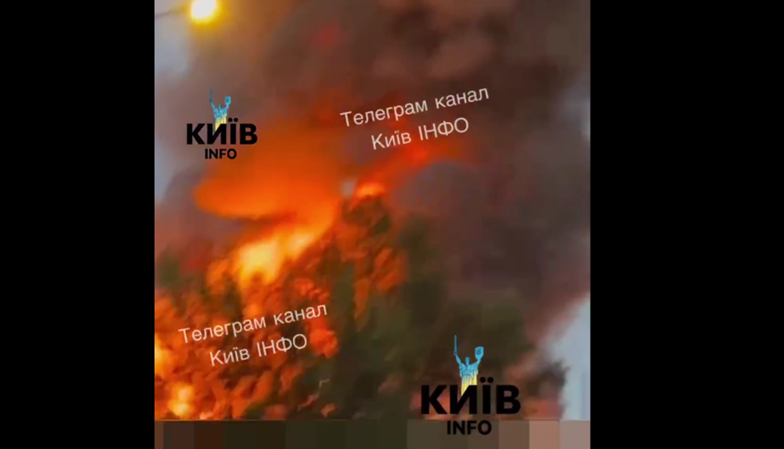 Russia Strikes Kyiv With Ballistic Missiles, Sets Warehouse Ablaze