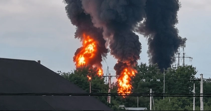 Ukrainian Drones Hit Russian Oil Depot in Krasnodar Region for Second Time in 10 Days