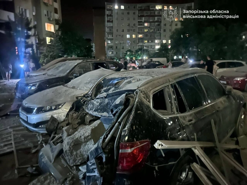 Russian Guided Bombs Strike Zaporizhzhia, Injuring Six