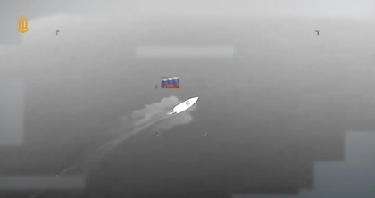 Ukrainian Navy Destroys Russian Supply Boat Near Tendra Spit