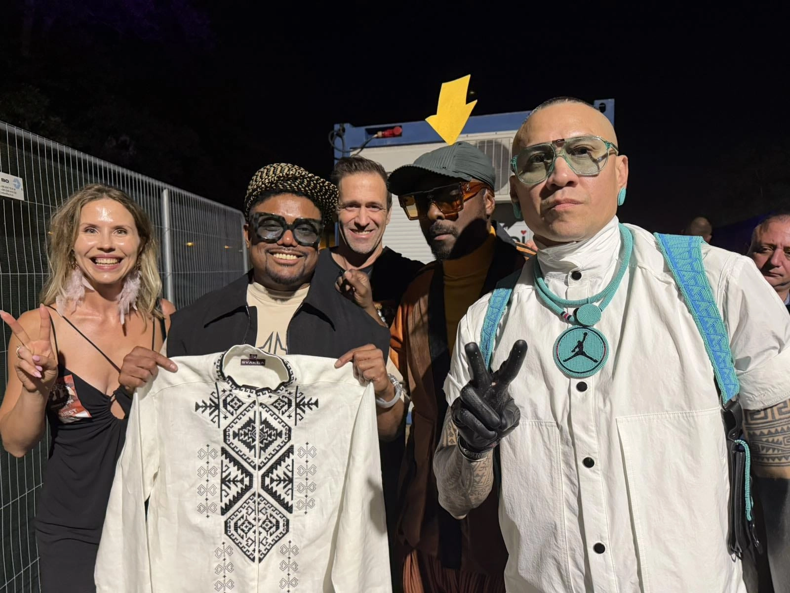 Black Eyed Peas Embrace Ukraine With an Authentic Vyshyvanka
