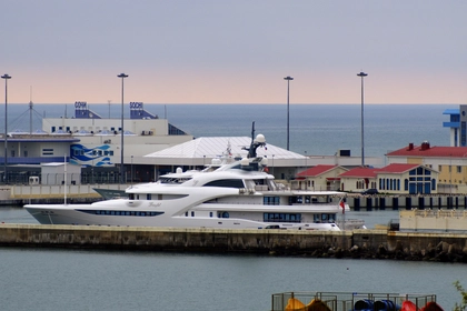 Putin-Linked Superyacht Sails Through Danish Waters Under Russian Naval Escort