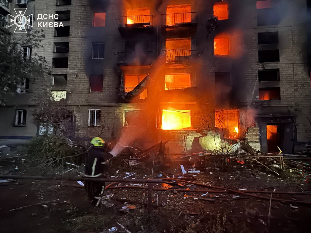 Kyiv Residential Block Torn Open as Death Toll From Russian Barrage Rises to 8