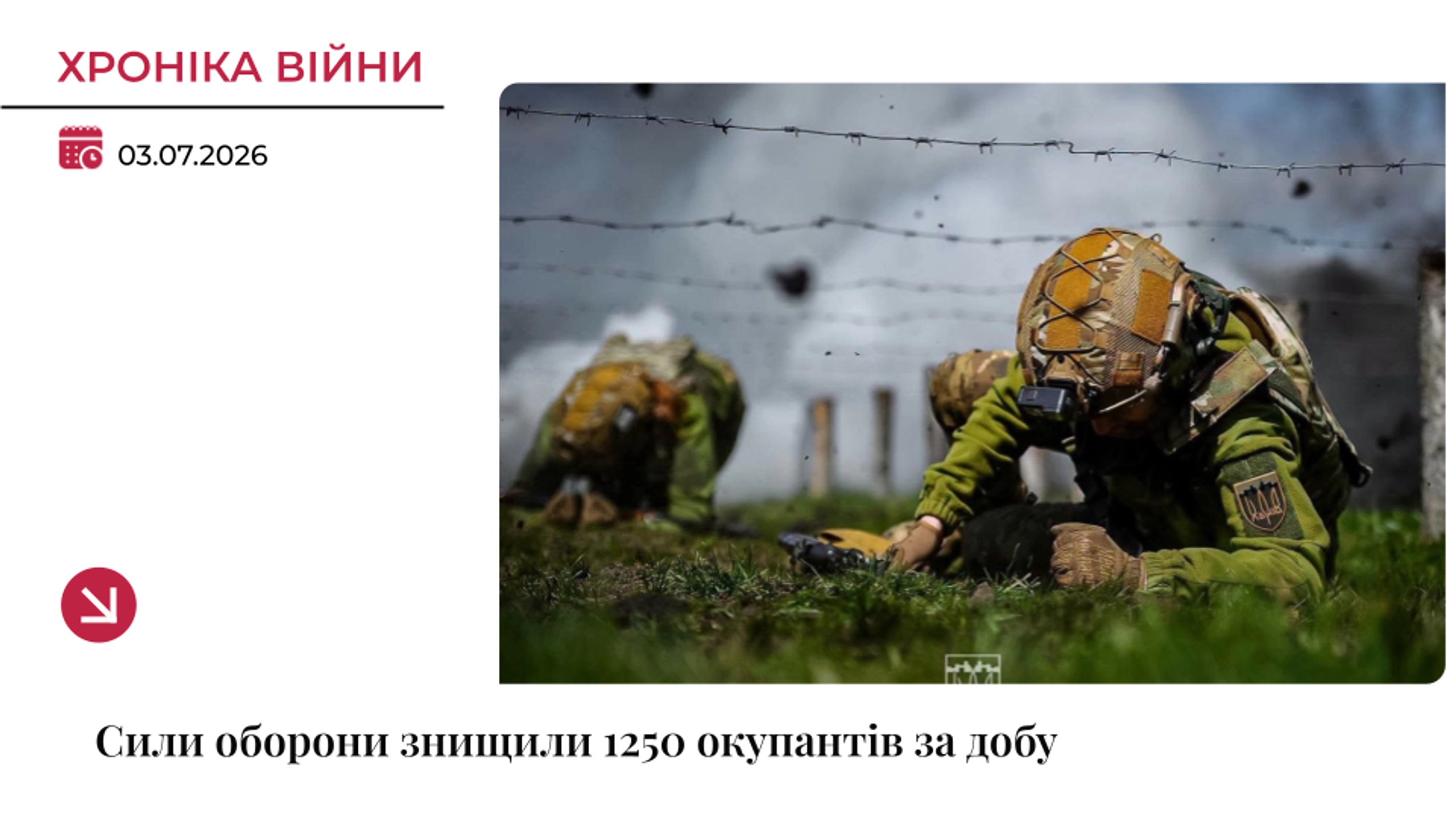 Хроніка війни: Сили оборони відмінусували ще 1250 окупантів за добу