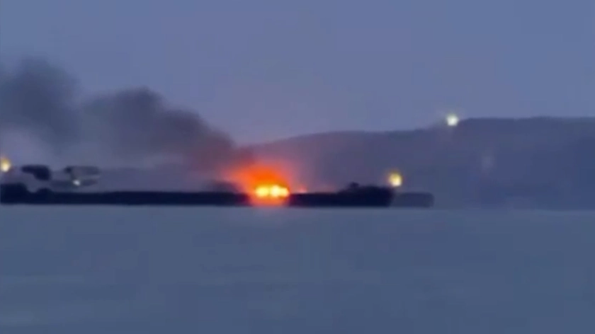 Ukraine Says It Struck 105 Russian Shadow Fleet Vessels in 8 Days, 15 Overnight