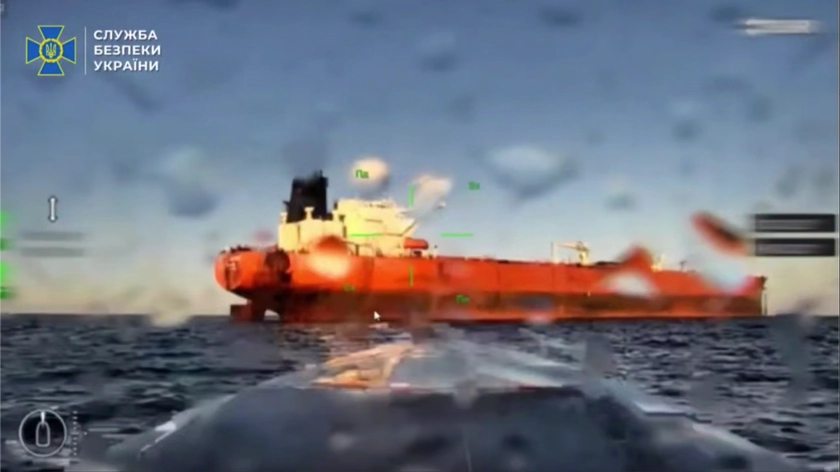 SBU Sea Drones Hit 2 Shadow Fleet Tankers in Black Sea