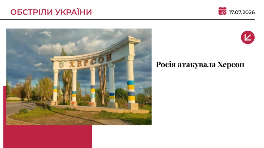 Росія атакувала Херсон: двоє людей зазнали поранень