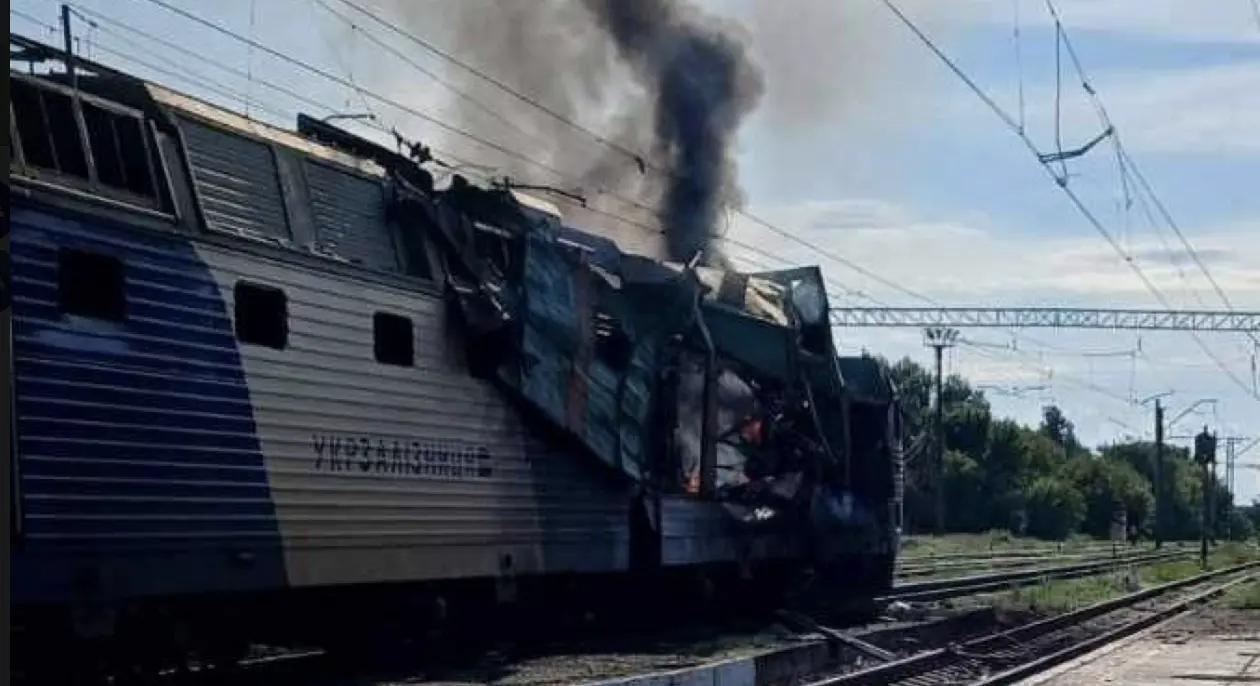 Russian Drone Strikes Passenger Train in Dnipropetrovsk Region