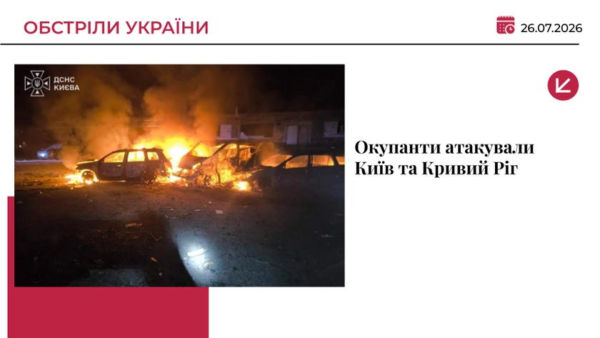 Росіяни вдарили по Києву та Кривому Рогу: виникли пожежі