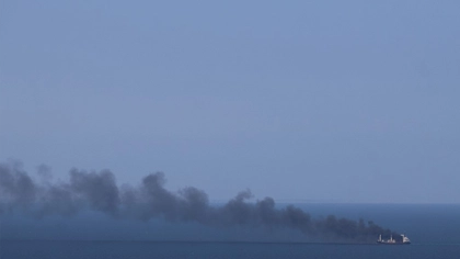 Cargo Vessel Lethally-Hit by Russian Anti-Ship Missiles Sinks Near Odesa Port