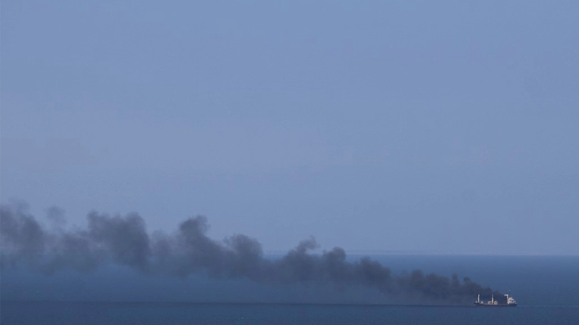 Cargo Vessel Lethally-Hit by Russian Anti-Ship Missiles Sinks Near Odesa Port