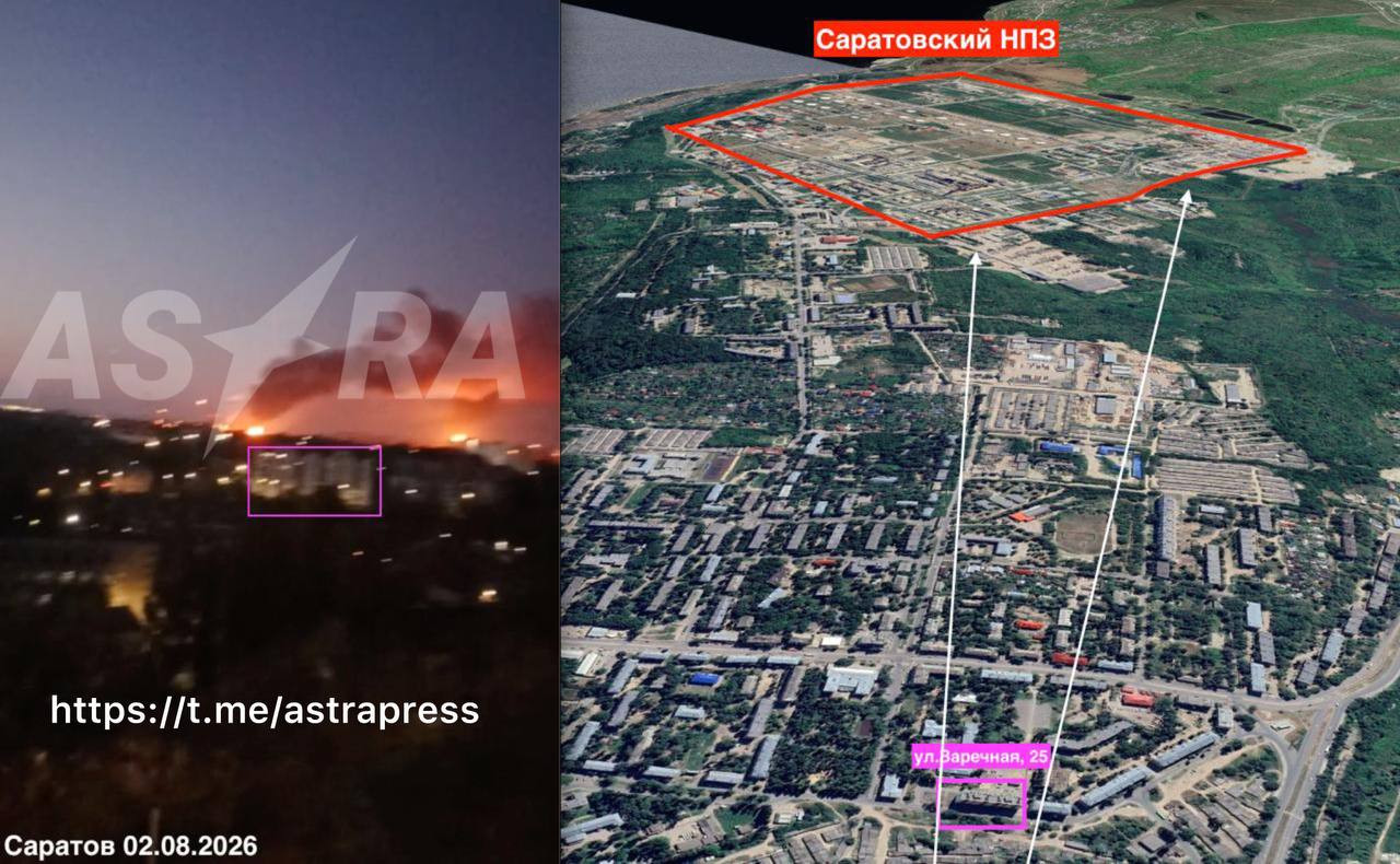 General Staff Confirms Strikes on Engels Airbase and Saratov Refinery