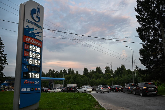 Russia reports new petrol shortages amid ongoing Ukrainian drone and missile strikes